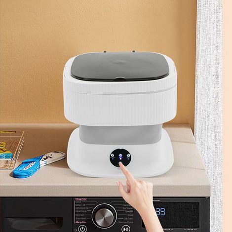 Senderpick – Machine à laver portable 10L semi-automatique – Vitesse 320RPM – Puissance 40W – Capacité 2,64gal – Design pliable pour espaces réduits (1/5)