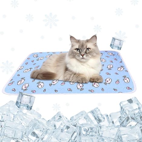 Émulsion Tapis Rafraichissant Chien Petit, Tapis Refroidissant pour Chien et Chat, Idéal pour Journées d’Été (1/5)