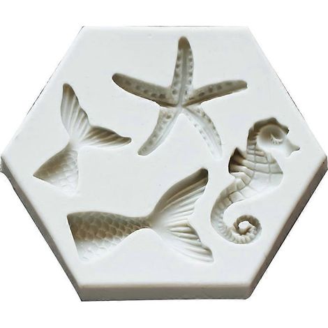 Moule en Silicone Souple pour Pâte à Modeler DIY - Série Marine (1/4)