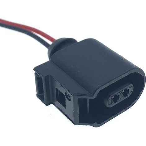 Connector 6E0973702 is a 2-pin connector for the ABS sensors on the front and rear wheels of Volkswagen and Audi vehicles. (Part number 6E0 973 702, locally manufactured) (1/4)