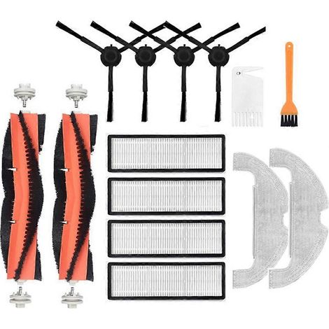 Para Xiaomi Mi Robot Vacuum-Mop 2 Ultra STYTJ05ZHM, pieza de limpieza: cepillo principal desmontable, filtro HEPA, cepillo lateral, paño de fregona () (1/5)