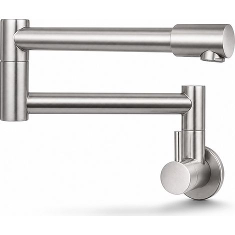 Foldable Wall-Mounted Rotating Stainless Steel Kitchen Sink Tap 44 cm (1/5)