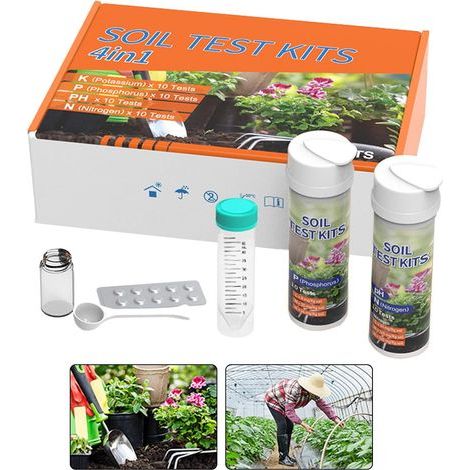 pH Test Set 4 in 1 Bodentester für Rasen Nährstoffanalysator (1/5)