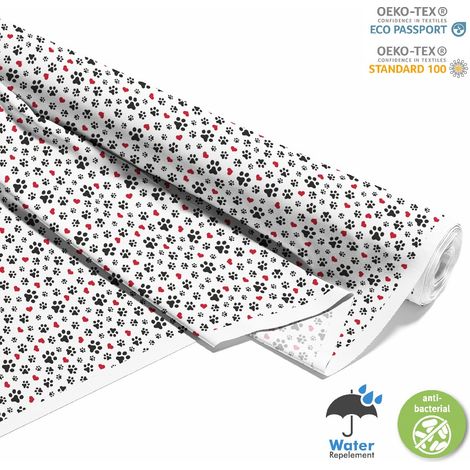 TESSUTI DECORATIVI PER ESTERNI OXFORD - Zampe e Cuori I DX517 (1/5)