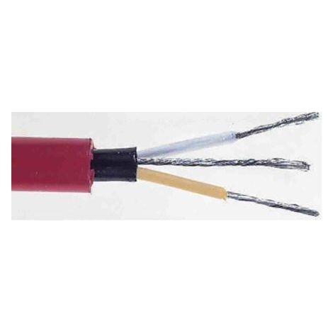 Câble audio RS PRO 1 paire , 0,36 mm² Blindé Semi-conducteur, Multiconducteur, gaine Rouge