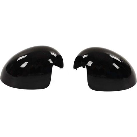 Satz mit 2 glänzend schwarzen Ersatz-Spiegelkappen (links/rechts) für Cooper R55, R56, R57, R58, R59, R60, R61 (1/4)