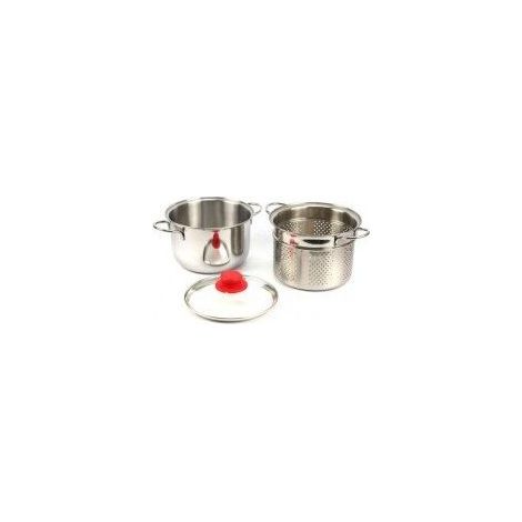 Pastaiola easy in acciaio inox 18/10 - cm.20 - Diametro: Ø cm 20