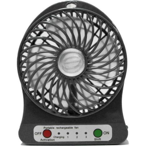 Ventilador eléctrico LED, mini ventilador de escritorio USB, ventilador personal de 3 velocidades, flexible, giratorio y silencioso, para cama, escritorio, cochecito de bebé, coche, portátil o mesa.