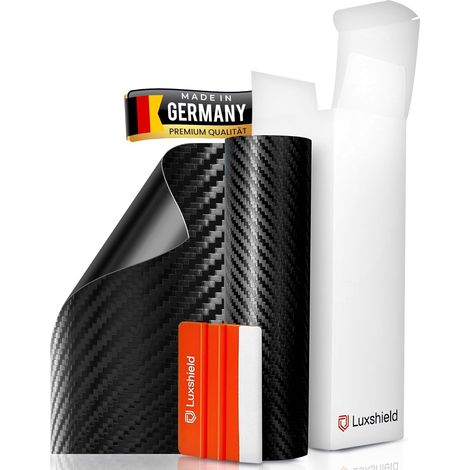 film carbone 12x100 cm pour voiture, moto, vélo – autocollant, au mètre, fabriqué en Allemagne (1/5)