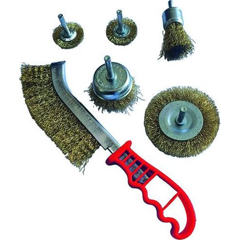 Cepillos de acero Vigor, set de 6 piezas
