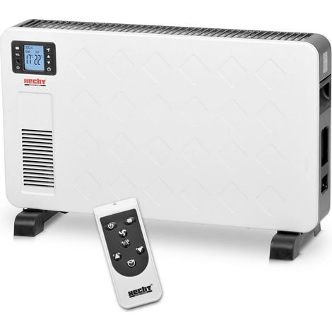 Radiateur électrique 2300W – Écran LCD et télécommande – Chauffage rapide pour pièces 15-20 m² – Thermostat intégré et fonction antigel – Hecht