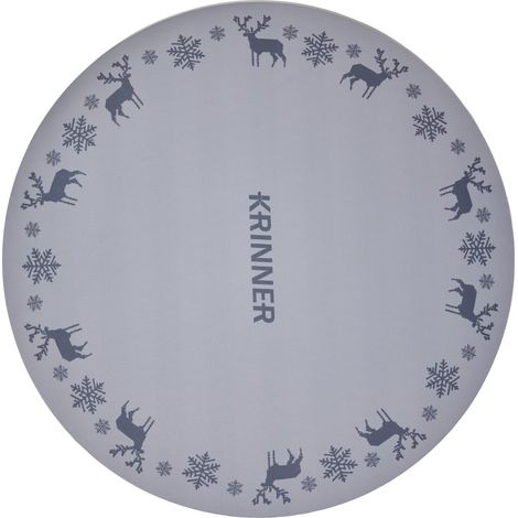 Krinner Weihnachtsbaumunterlage Ø 60 cm grau Weihnachtsbaumdecke