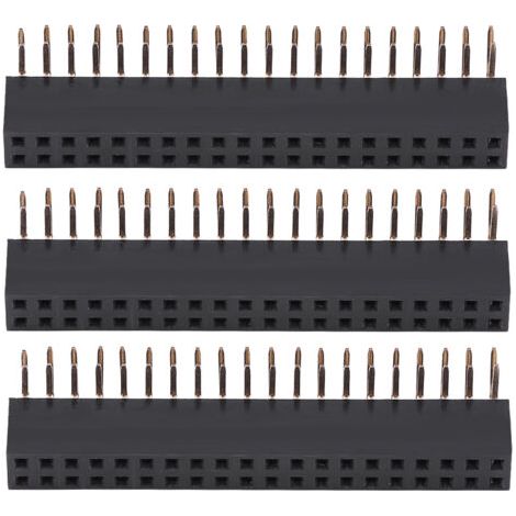 Connecteur d'en-tête femelle, en-tête, 3 pièces pour Raspberry Pi la carte PCB (1/5)