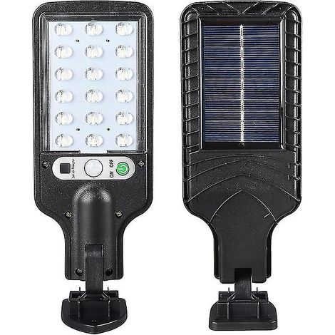 Lampadaire solaire LED étanche avec détecteur de présence - Éclairage extérieur pour jardin et cour (1/3)