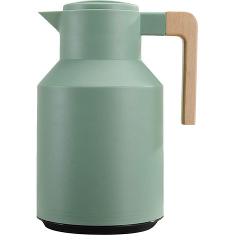 Mousseur à lait électrique - bois naturel de qualité, capacité 1L, sans BPA, maintien de température 12h, café crèmeux maison - professionnel (1/5)