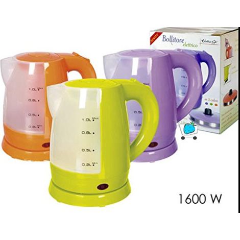 Bollitore elettrico per acqua the' e tisane da 1 litro