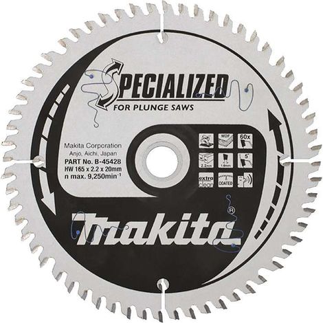 LAME MDF 165X20X60D MAKITA B-45428