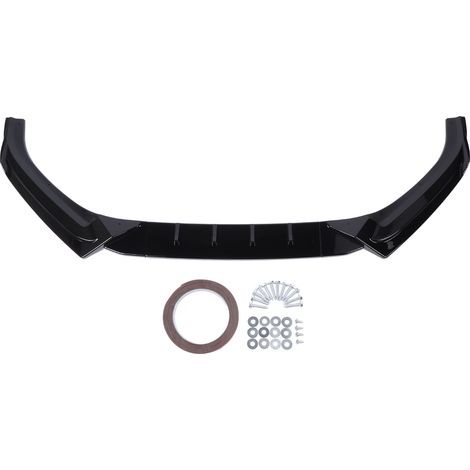 3 Pcs Front Bumper Lip Body Kit Sporty Appearance Bumper Lower Lip Splitter Replacement for S4 B9 S-line 2017 to 2019 Glossy Black (1/5)