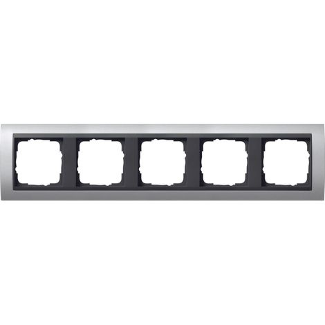 Gira Marco embellecedor 5f Intermedio AN Gira Event F Alu [021506], 0215 06