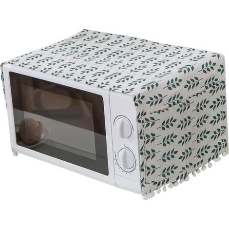 Couvercle de protection micro-ondes serviette hotte de four à micro-ondes couvercle du four couvertures anti-poussière cache-poussière pour four à micro-ondes Green (1/5)