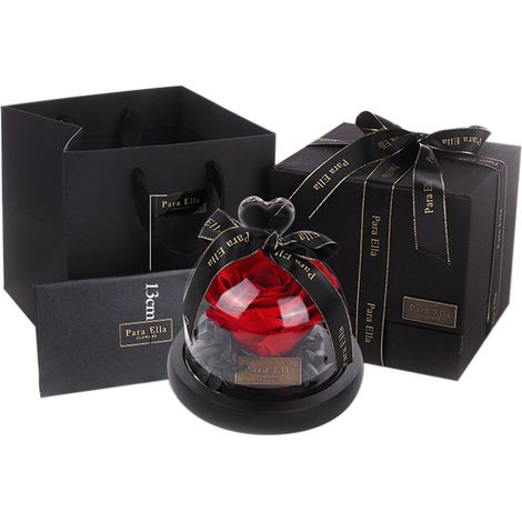 Liquidation de roses finies, de fleurs stabilisées sous cloche en verre, et de cadeaux originaux pour la fête des mères et la Saint-Valentin. (1/5)