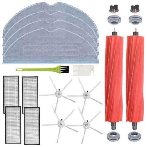 Zubehör für den Roborock S7 MaxV Ultra / S7 MaxV / S7 Plus / S7 Max / S7 / S7 Pro Ultra Roboter (4 Wischmopps + 2 Hauptbürsten + 4 Seitenbürsten + 4 Filter + 2 Reinigungsbürsten) (1/5)
