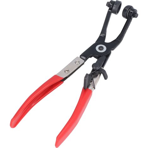45° abgewinkelte Flachbandzange, Schlauchschellenzange aus PVC-Legierungsstahl, Autoreparaturwerkzeug mit Verriegelungsratschen (1/5)