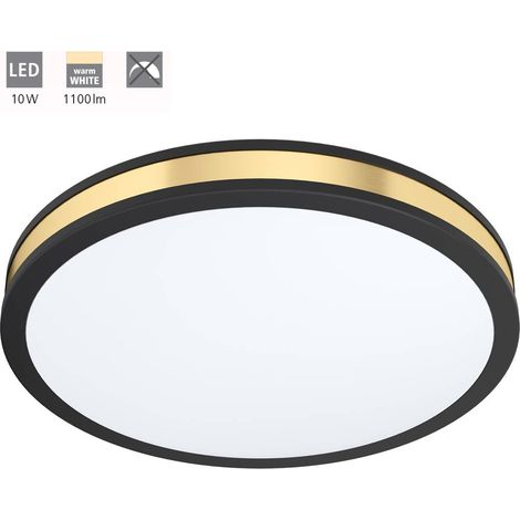 Plafoniera Moderna Pescaito Acciaio Nero Luce Led Integrato 10W (1/3)