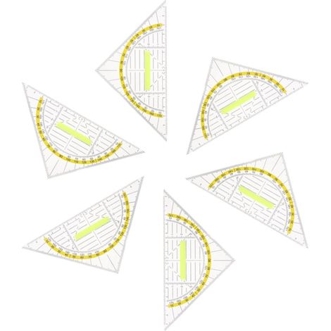 Toddmomy - Ensemble de 6 équerres multifonctions en plastique PP (1/5)