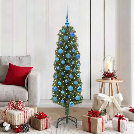 Künstlicher Weihnachtsbaum mit 150 LEDs mit Ständer Grün 150 cm (1/5)