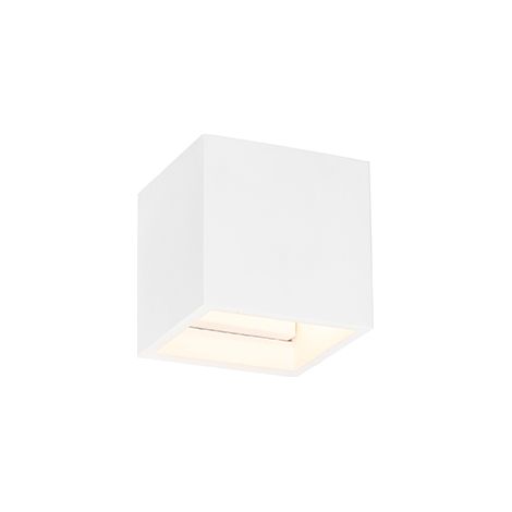 QAZQA Appliques kaynovo - Moderno - Intonaco - Bianco - Quadrato Max. 1 x Watt