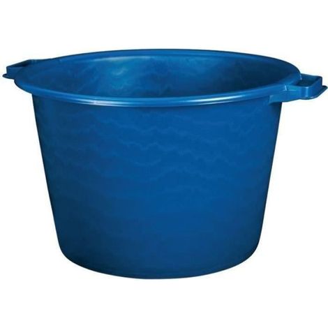 Baquet rond 40 L - D: 49 cm - H 31 cm - bleu (1/4)