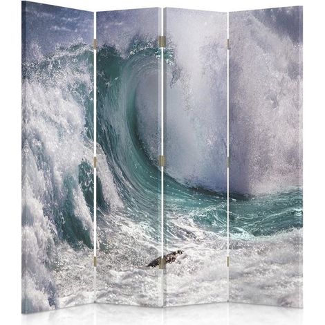 Paravento bilaterale, Onda tempestosa - 145x170 (1/5)