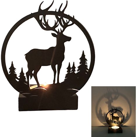 Porte-bougie éléphant design durable, support décoratif pour bougies, idéal maison (1/5)