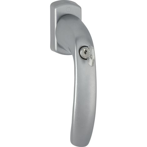 HOPPE Fenstergriff NY 0810SVS/U10 Alu.F9/stahlfarbig 35mm abschl - 3286606