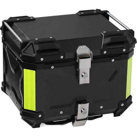 Boîte à Queue de Moto 45L, Tronc en Alliage en Aluminium D'eau avec Verrouillage de sécurité, Stockage de Casque pour, Scooter à Moto Universel à Libération Rapide (1/5)