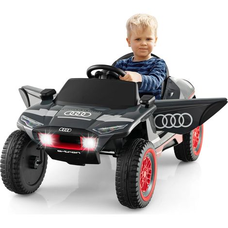 COSTWAY Audi Auto elettrica per Bambini, 12V Macchina Elettrica con Telecomando Luci LED e Musica, Velocità 3-6,5 km/h, Auto Sportiva per Bambini 3 Anni+ (1/4)