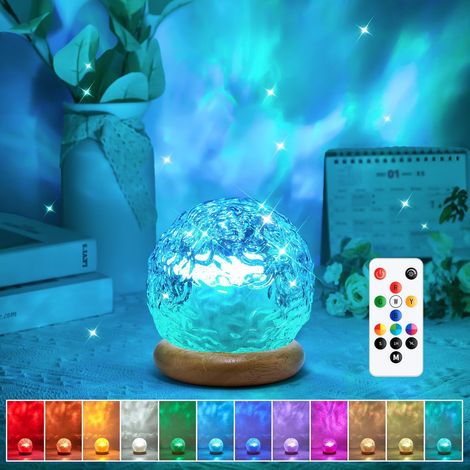 Silikon-Ozeanlampe für Schlafzimmer, 16 Farben, einstellbare Ambientebeleuchtung, Nachtprojektor mit Fernbedienung, ästhetische Zimmerdekoration (1/5)