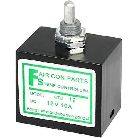 Thermostat pour climatiseur automobile, commutateur rotatif de température avec capteur - 12 V (1/5)