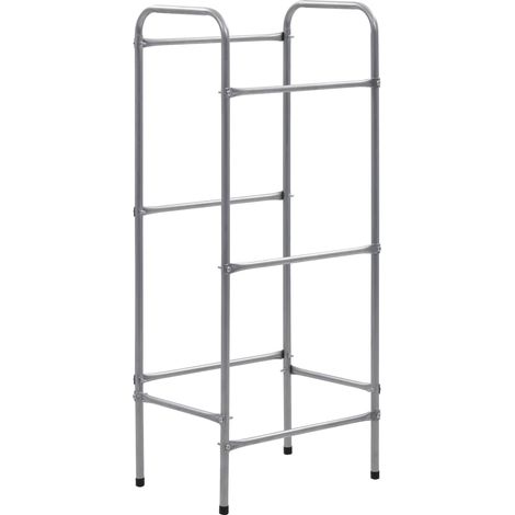 Estantería de almacenaje para 3 cajas 50 x 33 x 116 cm acero plateado 020000642 (1/5)