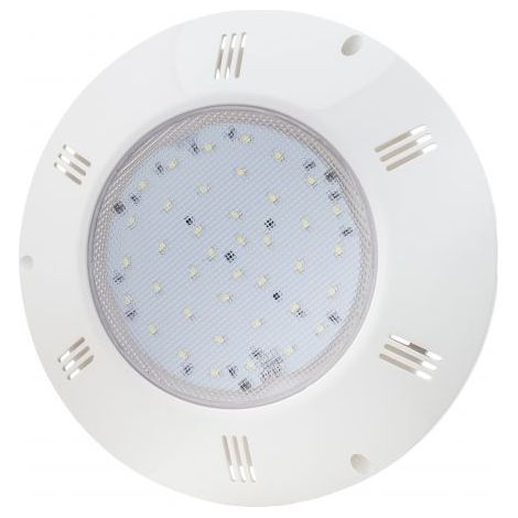 Proiettore LED piatto bianco per piscina, 60 LED, 13 W, 1450 lm, IP68