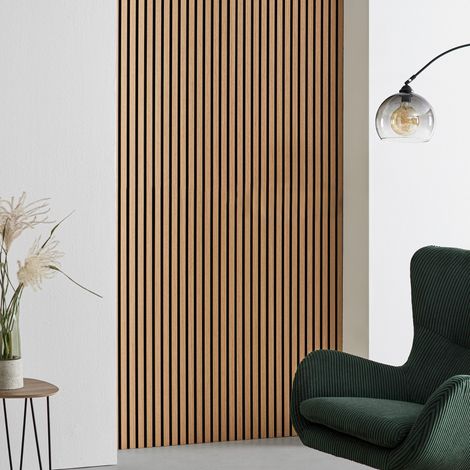 Mömax Akustikpaneel Grace in Schwarz/Eiche furniert 2er Set (1/5)