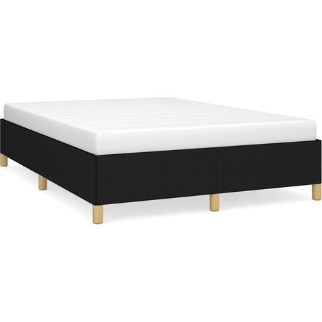 Bettgestell ohne Matratze schwarz 140x200 cm Stoff