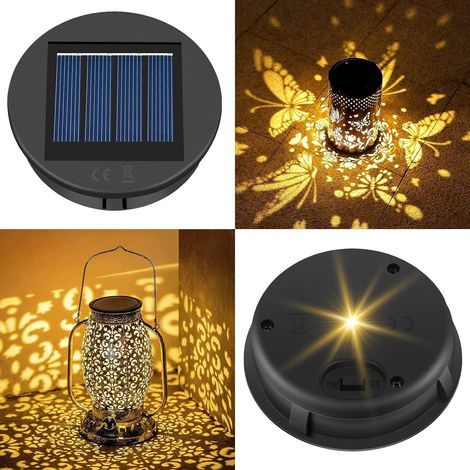 8 cm Ersatz-Solarleuchte, Ersatz-Solarpanel-Abdeckung mit LED-Glühbirne, Ersatz-Solarlampe oben für hängende Gartenleuchte im Freien (2 Stück) [Energieeffizienzklasse A+] (1/5)