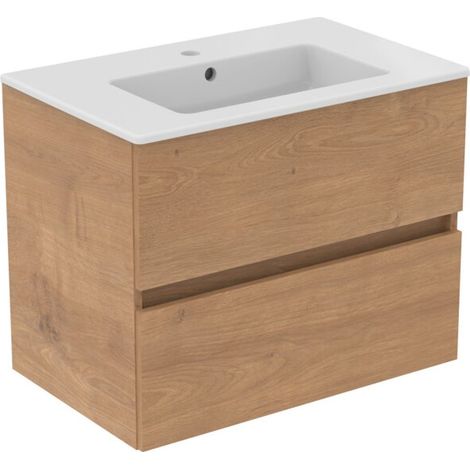 IDEAL STANDARD R0573Y8 Ensemble de meubles Eurovit+ avec lavabo 71 cm Chêne (1/5)