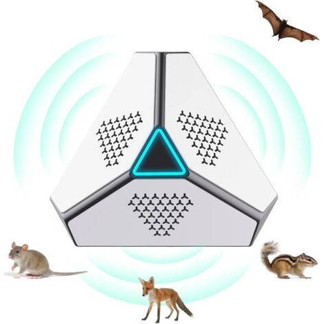 BUNTHAUS Ultrason pour Rats, répulsif à ultrasons pour Souris, Souris et Rats 360° avec lumière LED répulsif ultrasonique dissuasifs pour Souris, rongeurs, Rats, araignées, Mites et Fourmis (1/5)