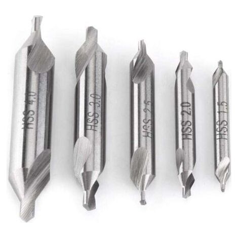 Pair Zentrierbohrer/Zentrierbohrer/Bohrspitzen 60° HSS Zentrierbohrer Bohrer 1,5/2/2,5/3/4 mm