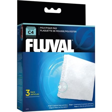 FLUVAL Plaquette mousse/polyester C4,3unité - Pour poisson