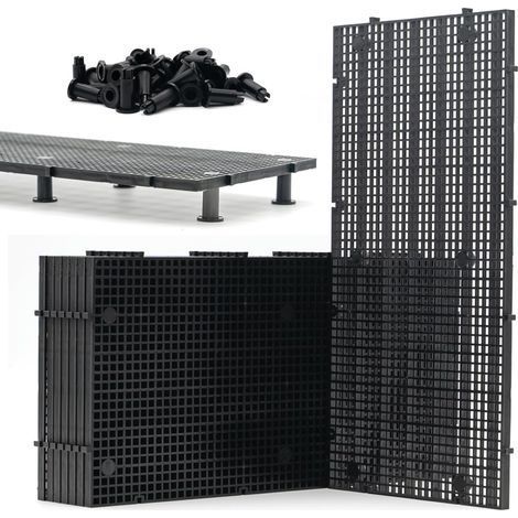 8Pcs Grille, 48 Supports, Plastique PVC, Modulable, Filtration DIY, Aquarium (1/5)