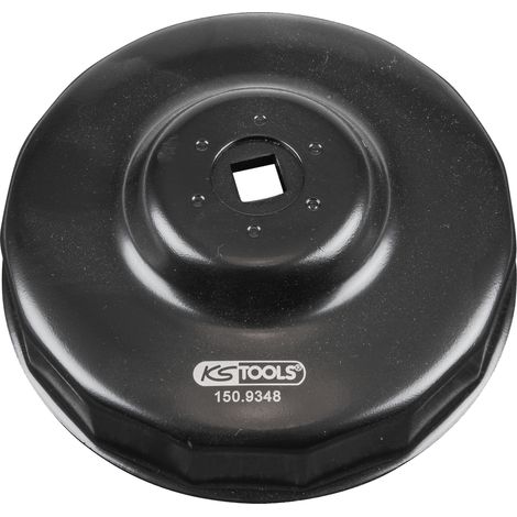 KS Tools - Cloche pour filtre à huile 3/8'', diamètre 106 mm / 15 cannelures - 150.9348 (1/3)